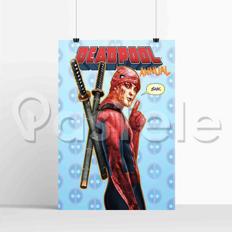 Deadpool Spiderman Custom Printed Silk Poster Wall Decor 20 x 13 Inch 24 x 36 Inch