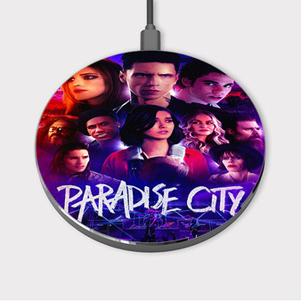 Pastele Paradise City Custom Wireless Charger Awesome Gift Smartphone Android iOs Mobile Phone Charging Pad iPhone Samsung Asus Sony Nokia Google Magnetic Qi Fast Charger Wireless Phone Accessories