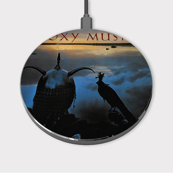 Pastele Roxy Music Tour 3 Custom Wireless Charger Awesome Gift Smartphone Android iOs Mobile Phone Charging Pad iPhone Samsung Asus Sony Nokia Google Magnetic Qi Fast Charger Wireless Phone Accessories