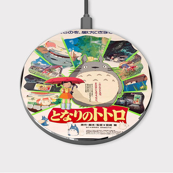 Pastele Studio Ghibli Custom Wireless Charger Awesome Gift Smartphone Android iOs Mobile Phone Charging Pad iPhone Samsung Asus Sony Nokia Google Magnetic Qi Fast Charger Wireless Phone Accessories