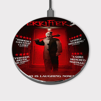 Pastele Terrifier 2 Movie Custom Wireless Charger Awesome Gift Smartphone Android iOs Mobile Phone Charging Pad iPhone Samsung Asus Sony Nokia Google Magnetic Qi Fast Charger Wireless Phone Accessories