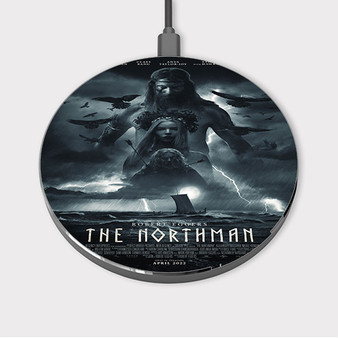 Pastele The Northman 4 Custom Wireless Charger Awesome Gift Smartphone Android iOs Mobile Phone Charging Pad iPhone Samsung Asus Sony Nokia Google Magnetic Qi Fast Charger Wireless Phone Accessories