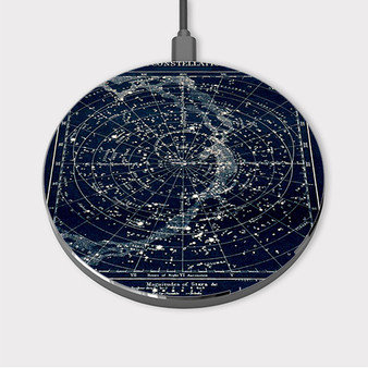Pastele The Star Constellation Custom Wireless Charger Awesome Gift Smartphone Android iOs Mobile Phone Charging Pad iPhone Samsung Asus Sony Nokia Google Magnetic Qi Fast Charger Wireless Phone Accessories