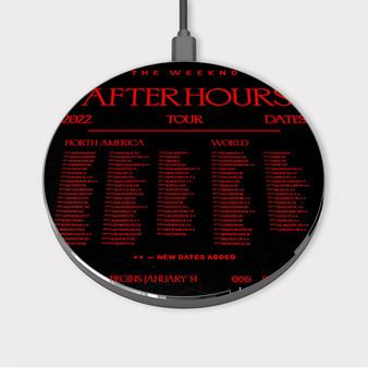 Pastele The Weeknd After Hours Tour 2022 Custom Wireless Charger Awesome Gift Smartphone Android iOs Mobile Phone Charging Pad iPhone Samsung Asus Sony Nokia Google Magnetic Qi Fast Charger Wireless Phone Accessories
