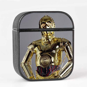 Pastele C 3 PO Star Wars Custom AirPods Case Cover Awesome Personalized Apple AirPods Gen 1 AirPods Gen 2 AirPods Pro Hard Skin Protective Cover Sublimation Cases