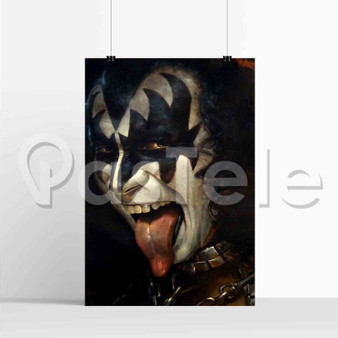 Gene Simmons Kiss Band Custom Printed Silk Poster Wall Decor 20 x 13 Inch 24 x 36 Inch