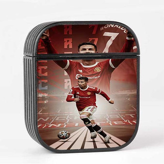 Pastele Cristiano Ronaldo Manchester United Custom AirPods Case Cover Awesome Personalized Apple AirPods Gen 1 AirPods Gen 2 AirPods Pro Hard Skin Protective Cover Sublimation Cases