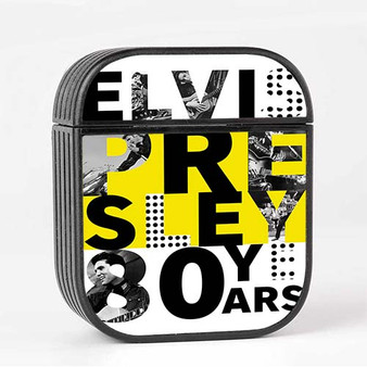 Pastele Elvis Presley 80 Years Custom AirPods Case Cover Awesome Personalized Apple AirPods Gen 1 AirPods Gen 2 AirPods Pro Hard Skin Protective Cover Sublimation Cases