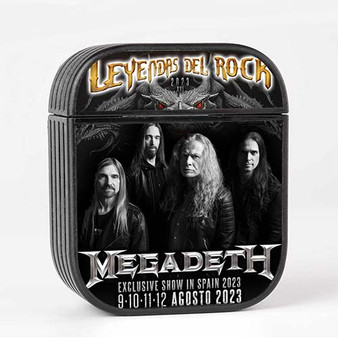 Pastele Megadeth Leyendas Del Rock 2023 Tour Custom AirPods Case Cover Awesome Personalized Apple AirPods Gen 1 AirPods Gen 2 AirPods Pro Hard Skin Protective Cover Sublimation Cases