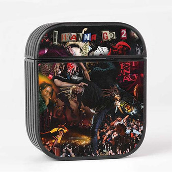 Pastele Playboi Carti I Wanna Go 2 Custom AirPods Case Cover Awesome Personalized Apple AirPods Gen 1 AirPods Gen 2 AirPods Pro Hard Skin Protective Cover Sublimation Cases