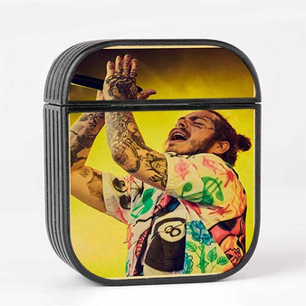 Pastele Post Malone Concert Custom AirPods Case Cover Awesome Personalized Apple AirPods Gen 1 AirPods Gen 2 AirPods Pro Hard Skin Protective Cover Sublimation Cases