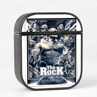 Pastele The Rock WWE Custom AirPods Case Cover Awesome Personalized Apple AirPods Gen 1 AirPods Gen 2 AirPods Pro Hard Skin Protective Cover Sublimation Cases