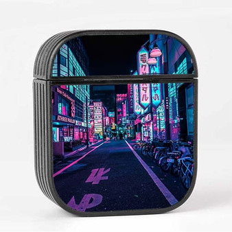 Pastele Tokyo A Neon Wonderland Custom AirPods Case Cover Awesome Personalized Apple AirPods Gen 1 AirPods Gen 2 AirPods Pro Hard Skin Protective Cover Sublimation Cases