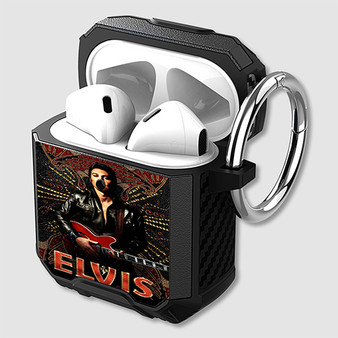 Pastele Elvis Poster Custom Personalized AirPods Case Shockproof Cover Awesome The Best Smart Protective Cover With Ring AirPods Gen 1 2 3 Pro Black Pink Colors