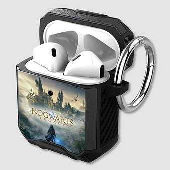 Pastele Hogwarts Legacy Custom Personalized AirPods Case Shockproof Cover Awesome The Best Smart Protective Cover With Ring AirPods Gen 1 2 3 Pro Black Pink Colors