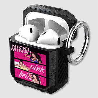 Pastele Nicki Minaj Pink Friday Custom Personalized AirPods Case Shockproof Cover Awesome The Best Smart Protective Cover With Ring AirPods Gen 1 2 3 Pro Black Pink Colors