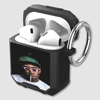 Pastele Tyler the Creator Custom Personalized AirPods Case Shockproof Cover Awesome The Best Smart Protective Cover With Ring AirPods Gen 1 2 3 Pro Black Pink Colors