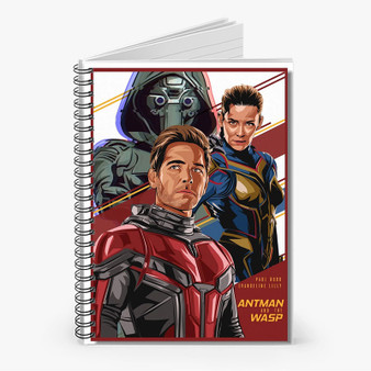 Pastele Ant Man WASP Custom Spiral Notebook Ruled Line Front Cover Awesome Printed Book Notes School Notes Job Schedule Note 90gsm 118 Pages Metal Spiral Notebook