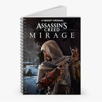 Pastele Assassin s Creed Mirage Custom Spiral Notebook Ruled Line Front Cover Awesome Printed Book Notes School Notes Job Schedule Note 90gsm 118 Pages Metal Spiral Notebook