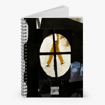 Pastele Brent Faiyaz Wasteland 4 Custom Spiral Notebook Ruled Line Front Cover Awesome Printed Book Notes School Notes Job Schedule Note 90gsm 118 Pages Metal Spiral Notebook