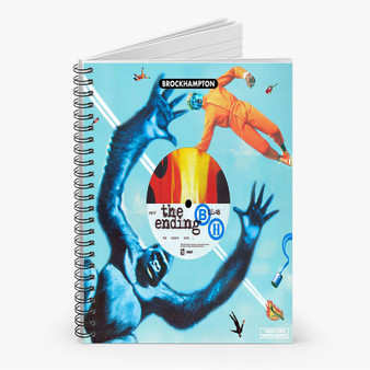 Pastele Brockhampton The Ending Custom Spiral Notebook Ruled Line Front Cover Awesome Printed Book Notes School Notes Job Schedule Note 90gsm 118 Pages Metal Spiral Notebook