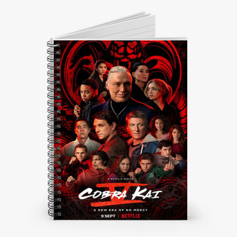 Pastele Cobra Kai Season 5 Custom Spiral Notebook Ruled Line Front Cover Awesome Printed Book Notes School Notes Job Schedule Note 90gsm 118 Pages Metal Spiral Notebook