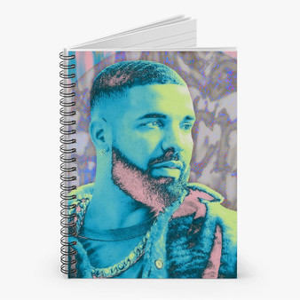 Pastele Drake Honestly Nevermind 3 Custom Spiral Notebook Ruled Line Front Cover Awesome Printed Book Notes School Notes Job Schedule Note 90gsm 118 Pages Metal Spiral Notebook