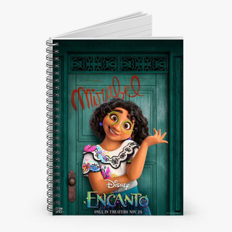 Pastele Encanto Disney Custom Spiral Notebook Ruled Line Front Cover Awesome Printed Book Notes School Notes Job Schedule Note 90gsm 118 Pages Metal Spiral Notebook