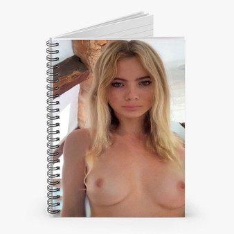 Pastele Freya Allan Nude Custom Spiral Notebook Ruled Line Front Cover Awesome Printed Book Notes School Notes Job Schedule Note 90gsm 118 Pages Metal Spiral Notebook