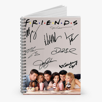 Pastele Friends Poster Signed By Cast Custom Spiral Notebook Ruled Line Front Cover Awesome Printed Book Notes School Notes Job Schedule Note 90gsm 118 Pages Metal Spiral Notebook