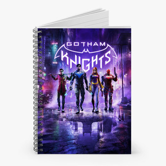 Pastele Gotham Knights Custom Spiral Notebook Ruled Line Front Cover Awesome Printed Book Notes School Notes Job Schedule Note 90gsm 118 Pages Metal Spiral Notebook