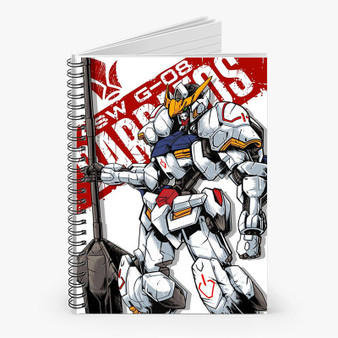 Pastele Gundam Barbatos Custom Spiral Notebook Ruled Line Front Cover Awesome Printed Book Notes School Notes Job Schedule Note 90gsm 118 Pages Metal Spiral Notebook