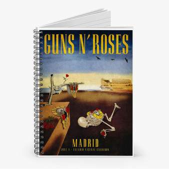 Pastele Guns N Roses Madrid Spain Custom Spiral Notebook Ruled Line Front Cover Awesome Printed Book Notes School Notes Job Schedule Note 90gsm 118 Pages Metal Spiral Notebook