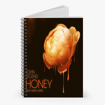 Pastele John Legend Honey Custom Spiral Notebook Ruled Line Front Cover Awesome Printed Book Notes School Notes Job Schedule Note 90gsm 118 Pages Metal Spiral Notebook