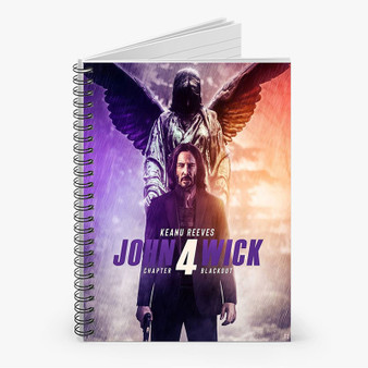 Pastele John Wick 4 Custom Spiral Notebook Ruled Line Front Cover Awesome Printed Book Notes School Notes Job Schedule Note 90gsm 118 Pages Metal Spiral Notebook