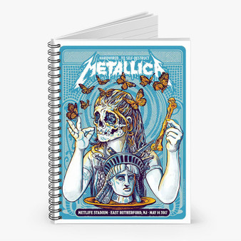 Pastele Metallica East Rutherford Custom Spiral Notebook Ruled Line Front Cover Awesome Printed Book Notes School Notes Job Schedule Note 90gsm 118 Pages Metal Spiral Notebook