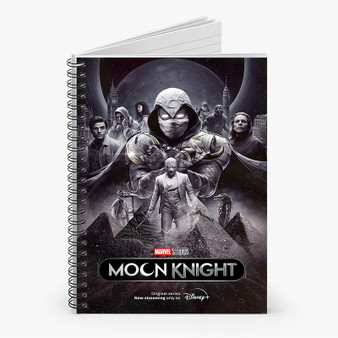 Pastele Moon Knight Movie Custom Spiral Notebook Ruled Line Front Cover Awesome Printed Book Notes School Notes Job Schedule Note 90gsm 118 Pages Metal Spiral Notebook