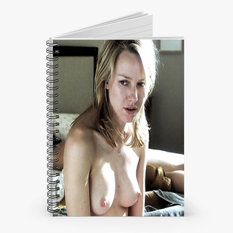 Pastele Naomi Watts Nude Custom Spiral Notebook Ruled Line Front Cover Awesome Printed Book Notes School Notes Job Schedule Note 90gsm 118 Pages Metal Spiral Notebook