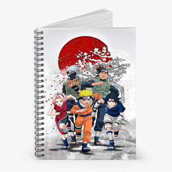 Pastele Naruto Anime Custom Spiral Notebook Ruled Line Front Cover Awesome Printed Book Notes School Notes Job Schedule Note 90gsm 118 Pages Metal Spiral Notebook