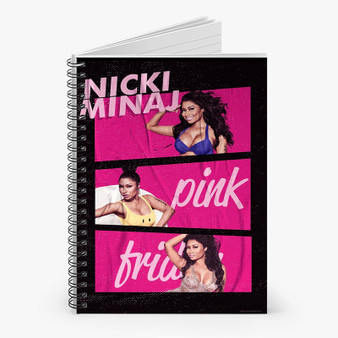 Pastele Nicki Minaj Pink Friday Custom Spiral Notebook Ruled Line Front Cover Awesome Printed Book Notes School Notes Job Schedule Note 90gsm 118 Pages Metal Spiral Notebook