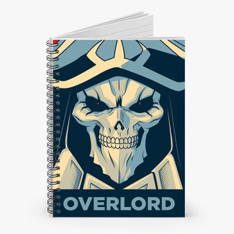 Pastele Overlord Ainz Ooal Gown Custom Spiral Notebook Ruled Line Front Cover Awesome Printed Book Notes School Notes Job Schedule Note 90gsm 118 Pages Metal Spiral Notebook