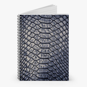Pastele Snake Skin Custom Spiral Notebook Ruled Line Front Cover Awesome Printed Book Notes School Notes Job Schedule Note 90gsm 118 Pages Metal Spiral Notebook