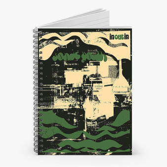 Pastele Sonic Youth Custom Spiral Notebook Ruled Line Front Cover Awesome Printed Book Notes School Notes Job Schedule Note 90gsm 118 Pages Metal Spiral Notebook