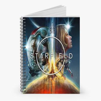 Pastele Starfield Custom Spiral Notebook Ruled Line Front Cover Awesome Printed Book Notes School Notes Job Schedule Note 90gsm 118 Pages Metal Spiral Notebook