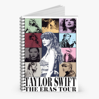 Pastele Taylor Swift The Eras Tour 2022 Custom Spiral Notebook Ruled Line Front Cover Awesome Printed Book Notes School Notes Job Schedule Note 90gsm 118 Pages Metal Spiral Notebook
