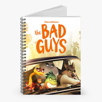 Pastele The Bad Guys jpeg Custom Spiral Notebook Ruled Line Front Cover Awesome Printed Book Notes School Notes Job Schedule Note 90gsm 118 Pages Metal Spiral Notebook