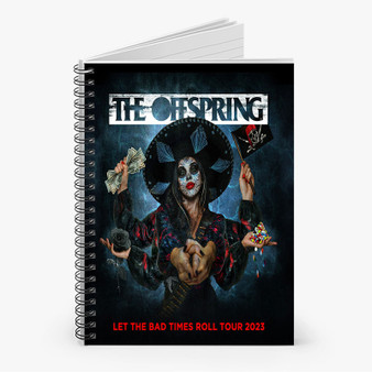 Pastele The Offspring Let The Bad Times Roll Tour 2023 Custom Spiral Notebook Ruled Line Front Cover Awesome Printed Book Notes School Notes Job Schedule Note 90gsm 118 Pages Metal Spiral Notebook