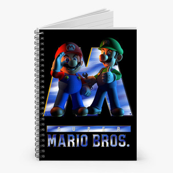 Pastele The Super Mario Bros Movie Custom Spiral Notebook Ruled Line Front Cover Awesome Printed Book Notes School Notes Job Schedule Note 90gsm 118 Pages Metal Spiral Notebook