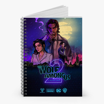 Pastele The Wolf Among Us 2 Custom Spiral Notebook Ruled Line Front Cover Awesome Printed Book Notes School Notes Job Schedule Note 90gsm 118 Pages Metal Spiral Notebook