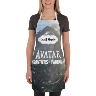 Pastele Avatar Frontiers of Pandora Custom Personalized Name Kitchen Apron Awesome With Adjustable Strap and Big Pockets For Cooking Baking Cafe Coffee Barista Cheff Bartender